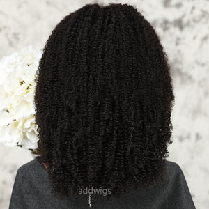 Afro Kinky Curly Lace Front Wig 100% Real Human Hair For Black Women