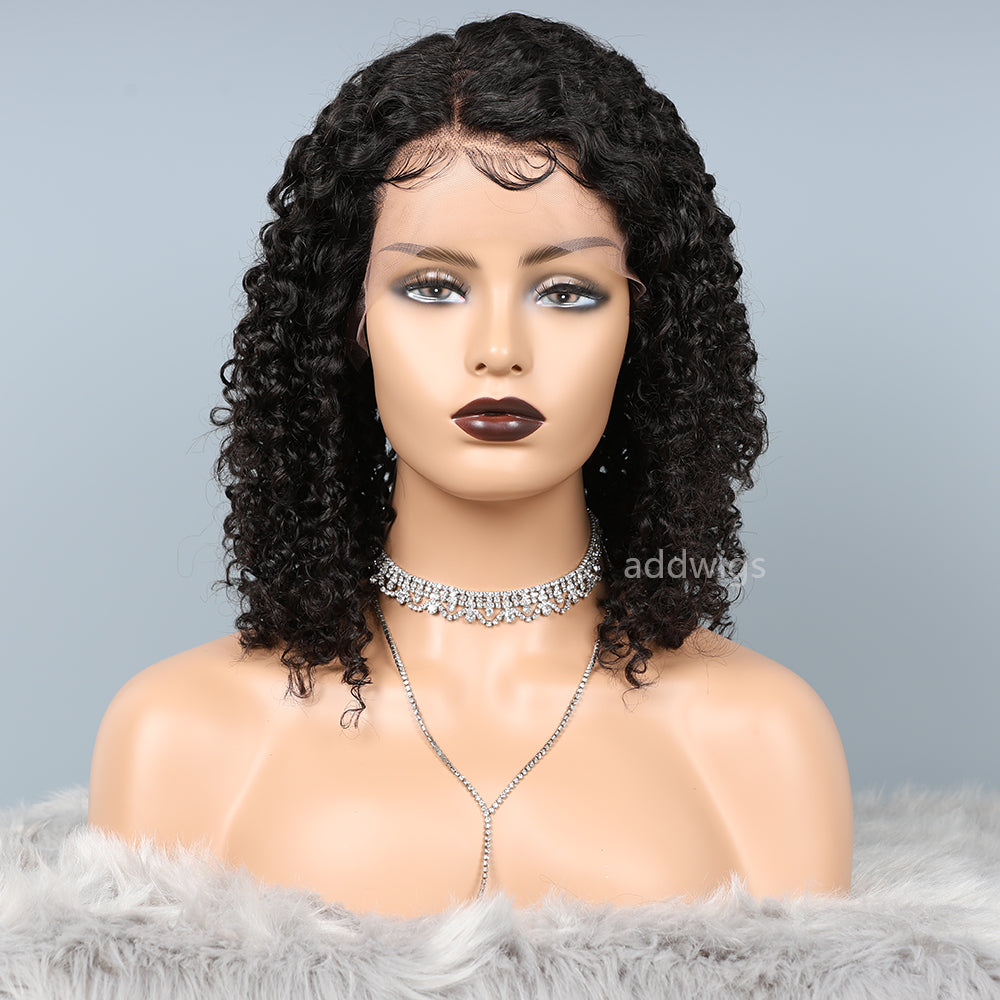 Lace Front Wigs Brazilian Human Hair Curly Wig Natural Color