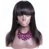 360Wigs Silk Straight With Bang 180% Heavy Density 360 Lace Wig