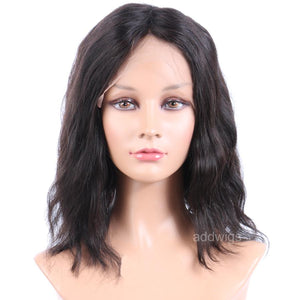 10 inch Short Bob Wig 100% Human Hair 360 Lace Wigs Natural Wavy