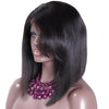 Side Part 360 Lace Frontal Wigs Short Bob Human Hair Wigs
