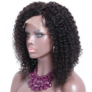 Kinky Curly Short 360 Lace Wigs Full Density Human Hair Wigs