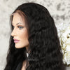 2021 New Arrival Water Wave Human Hair Lace Front Wigs With Elastic Bands