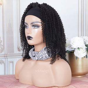 Headband Wigs Kinky Curly 100% Human Hair (WITH TWO FREE HEADBANDS)