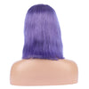 Lavender Human Hair Fashion Bob Wigs 2020 Summer Colorful Lace Wigs