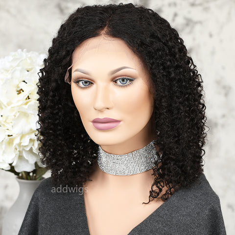 Kinky Curly Short Lace Front Wig 13*6" Deep Part Human Hair Wigs