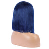 Royal Blue Human Hair Fashion Bob Wig 2020 Summer Colorful Lace Wigs