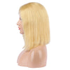 Lemon Chiffon Human Hair Fashion Bob Wig 2021 Summer Colorful Lace Wigs