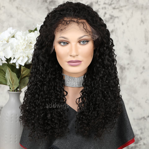 High Density 360 Lace Wigs Full Curly Style Glueless Human Hair Wigs