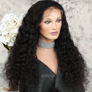 Loose Curly 360 Wigs Free Part With Natural Hairline 360 Lace Front Wig