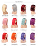Lemon Chiffon Human Hair Fashion Bob Wig 2021 Summer Colorful Lace Wigs