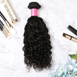 3 Bundles With Lace Frontal Malaysian Human Hair Curly Hair Weave With Frontal