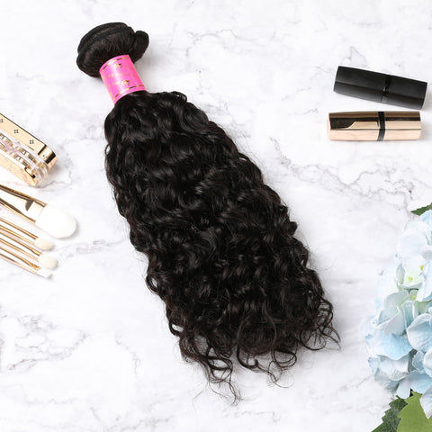 2 Bundles With Lace Closure Malaysian Human Hair Curly Hair Weave With Closure