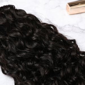 3 Bundles With Lace Frontal Malaysian Human Hair Curly Hair Weave With Frontal