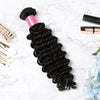 2 Bundles With Lace Closure Malaysian Human Hair Deep Curly Hair Weave With Closure