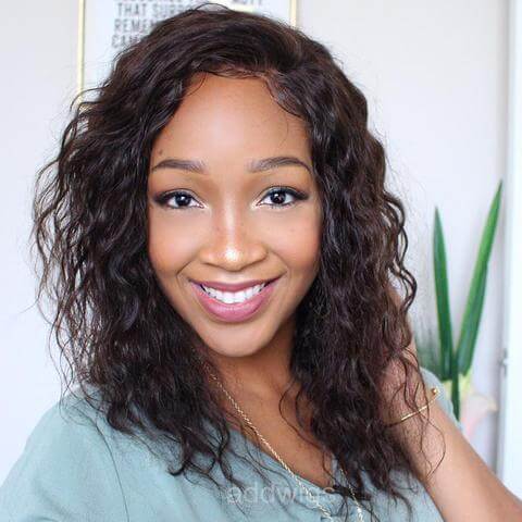 2020 Hot Sale Loose Curly Human Hair Lace Front Wigs