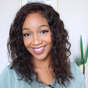2020 Hot Sale Loose Curly Human Hair Lace Front Wigs