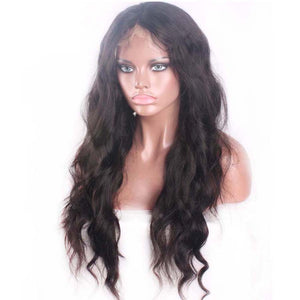 Natural Wavy 13*6 inches Deep Parting Lace Front Wigs For Black Women
