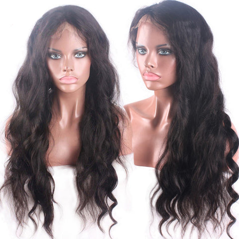 Natural Wavy 13*6 inches Deep Parting Lace Front Wigs For Black Women