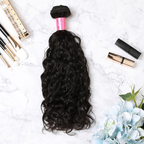 2 Bundles With Lace Closure Malaysian Human Hair Natural Curly Hair Weave With Closure