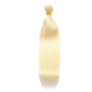 Hair Weave 2 Bundles Deal #613 Blonde Malaysian Human Hair Straight