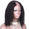 Tight Curly Brazilian U Part Human Hair Wigs Middle Part Upart Wig