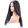Heavy Yaki U Part Human Hair Wig For Black Women Middle Part Wigs